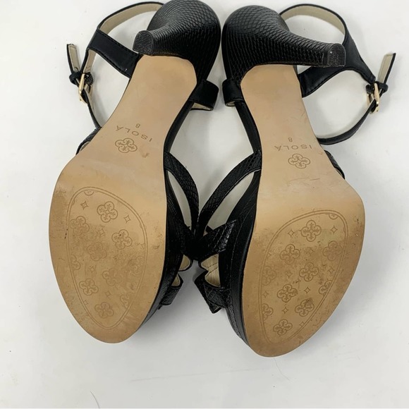 Isola Daena in Black Snake Womens Bow Heels size 8 - Picture 11 of 11